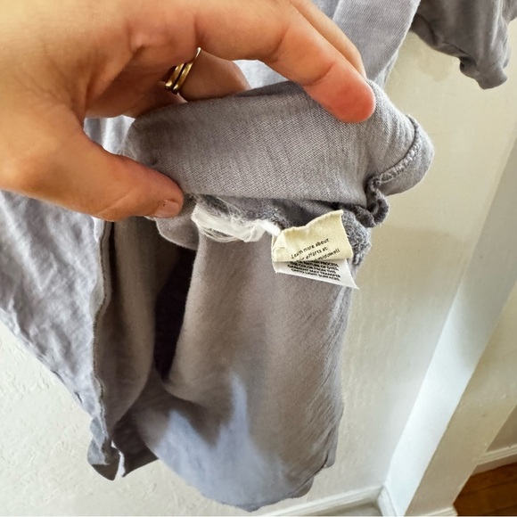 🤍 Madewell Purple Ringspun Cotton Relaxed Henley T Shirt Small 🤍 - Picture 6 of 9